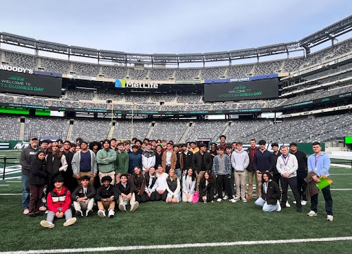 Students on the Field at MetLife Stadium 