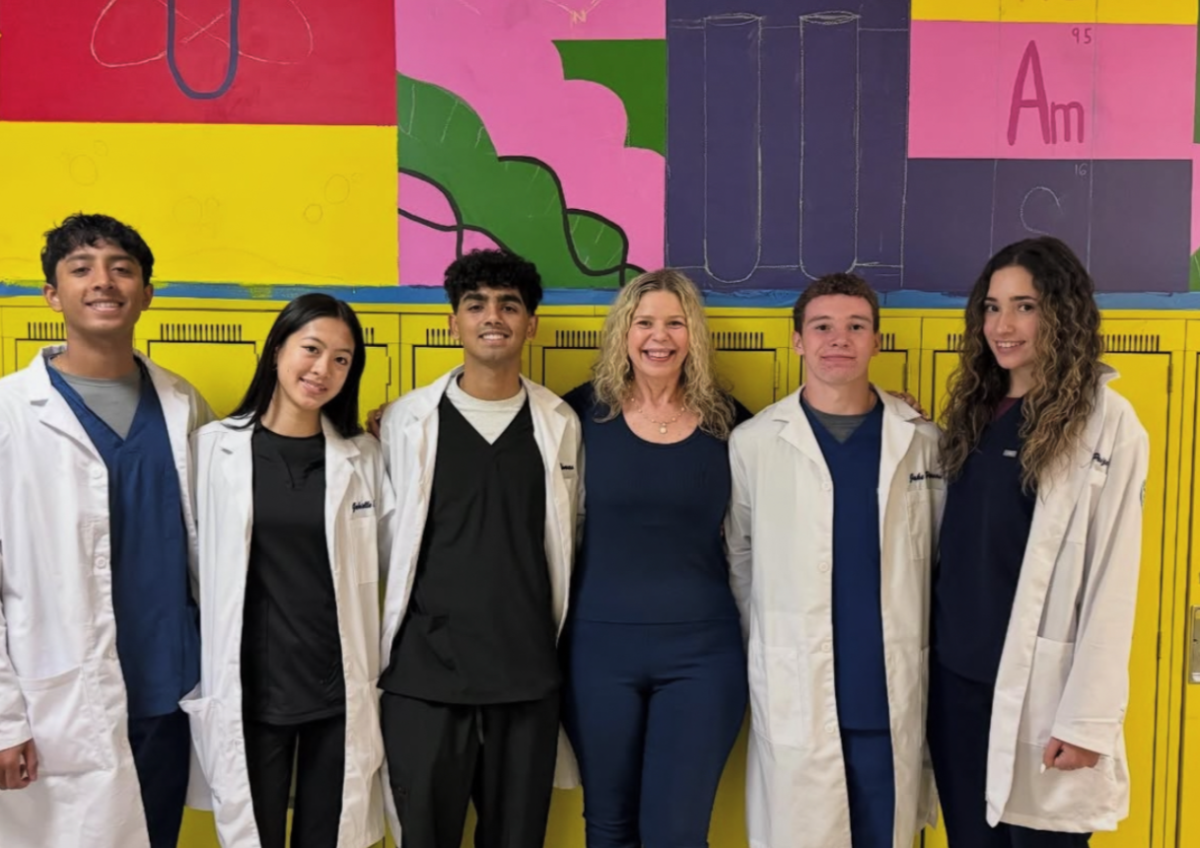 Image of New Visions Morning Class participants visiting Clarkstown North High School, Image courtesy of Clarkstown North Instagram